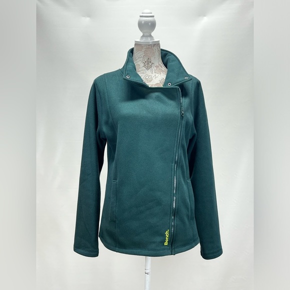 BENCH Teal and yellow full zip jacket size‎ XL - Picture 2 of 15